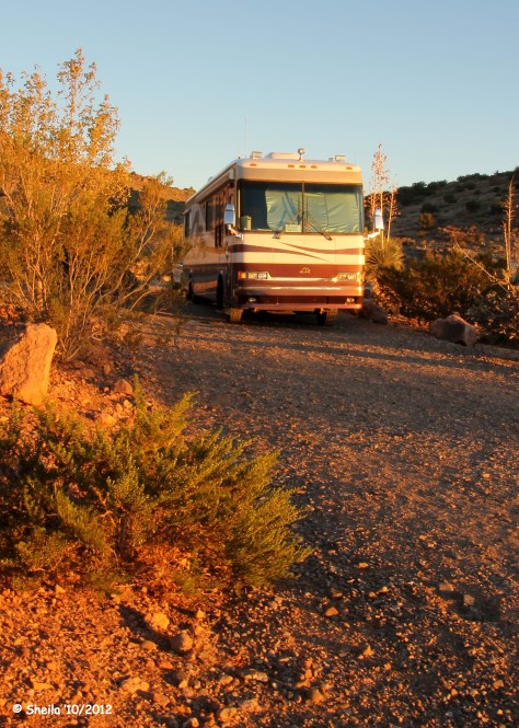 Rockhound State Park - the Little Florida Mountains in the background.