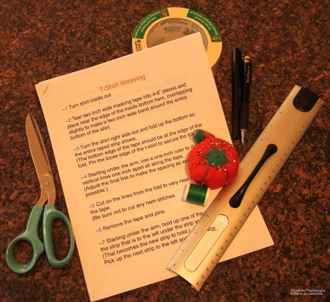 T-Shirt Weaving needed materials 