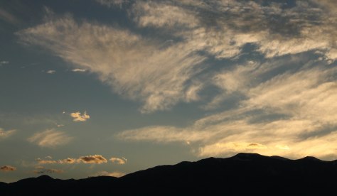 Looking west toward the Wet Mountains