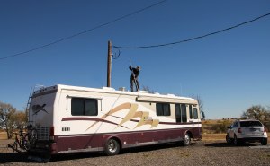 Howard washing off the coach