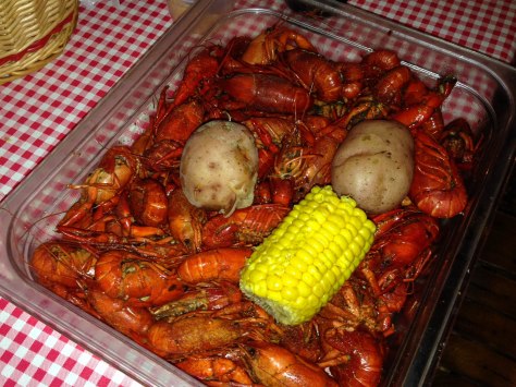 spicy, delicious crawfish
