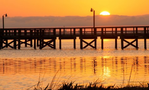 Sunset over Mobile Bay
