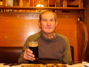 Howard enjoying his Pecan Porter